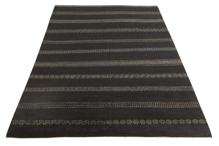 5' 7 x 8' Hand Knotted Kashkuli Gabbeh Wool Rug