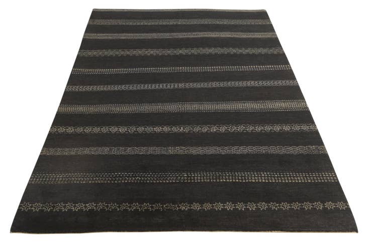 Detail image of 5' 7 x 8' Hand Knotted Kashkuli Gabbeh Wool Rug