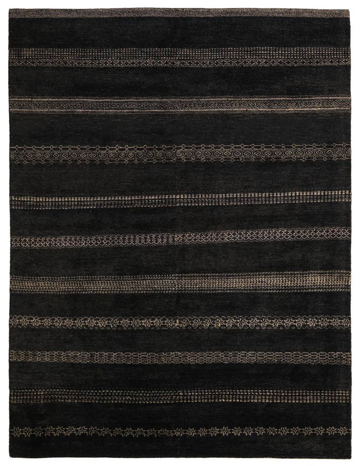 Detail image of 5' 7 x 8' Hand Knotted Kashkuli Gabbeh Wool Rug