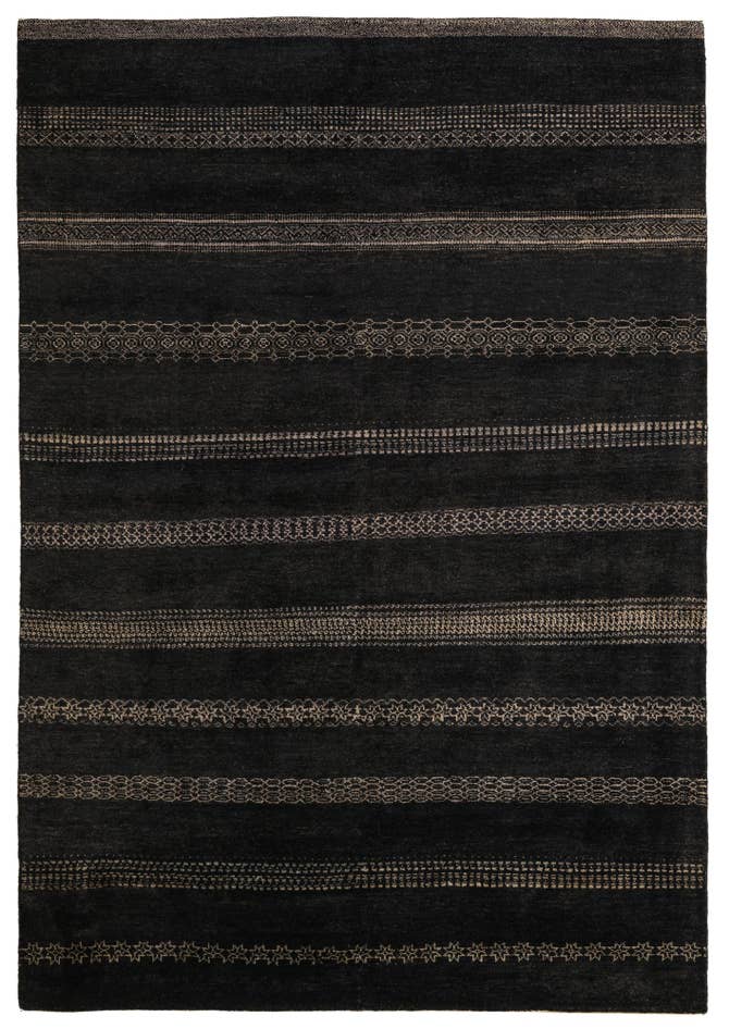 Detail image of 5' 7 x 8' Hand Knotted Kashkuli Gabbeh Wool Rug