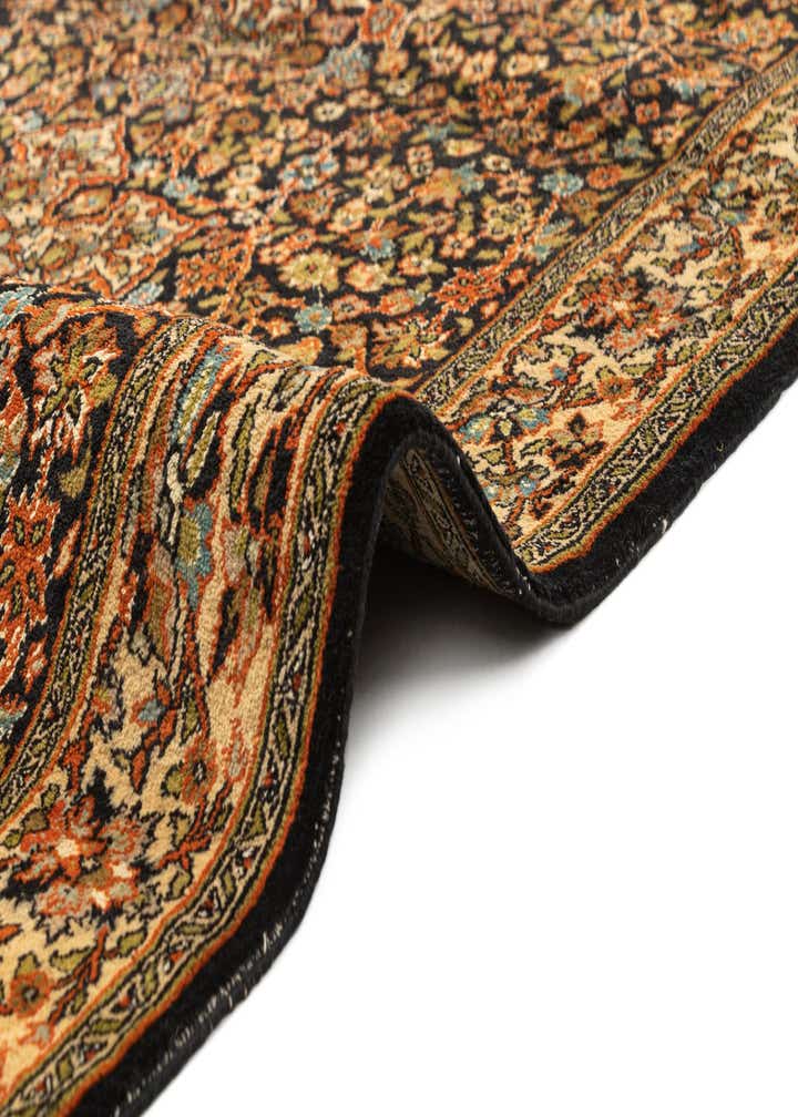 4' 3 x 6' 2 Hand Knotted Kashmir Oriental Wool Rug