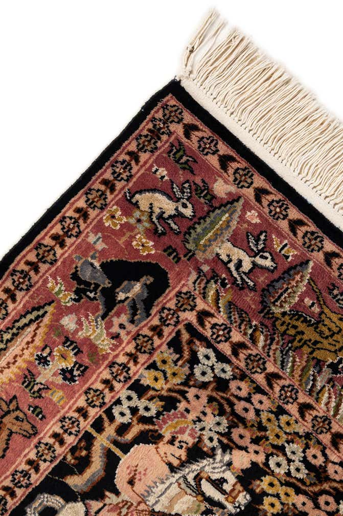 3' 1 x 5' Hand Knotted Kashmir Oriental Rug