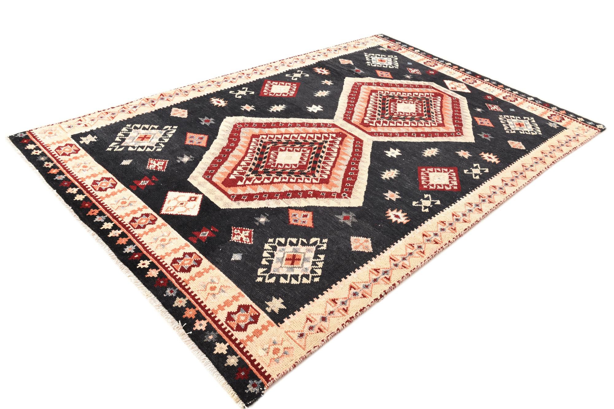6' 6 x 10' Hand Knotted Kazak Rug