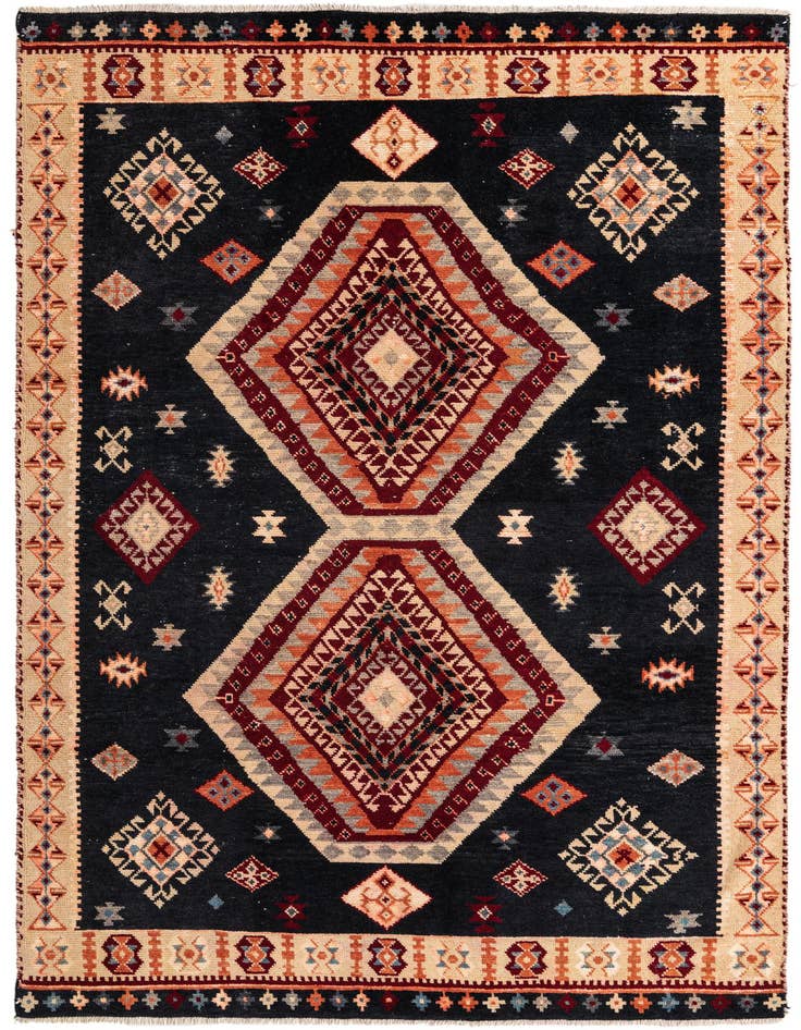 Detail image of 6' 6 x 10' Hand Knotted Kazak Rug