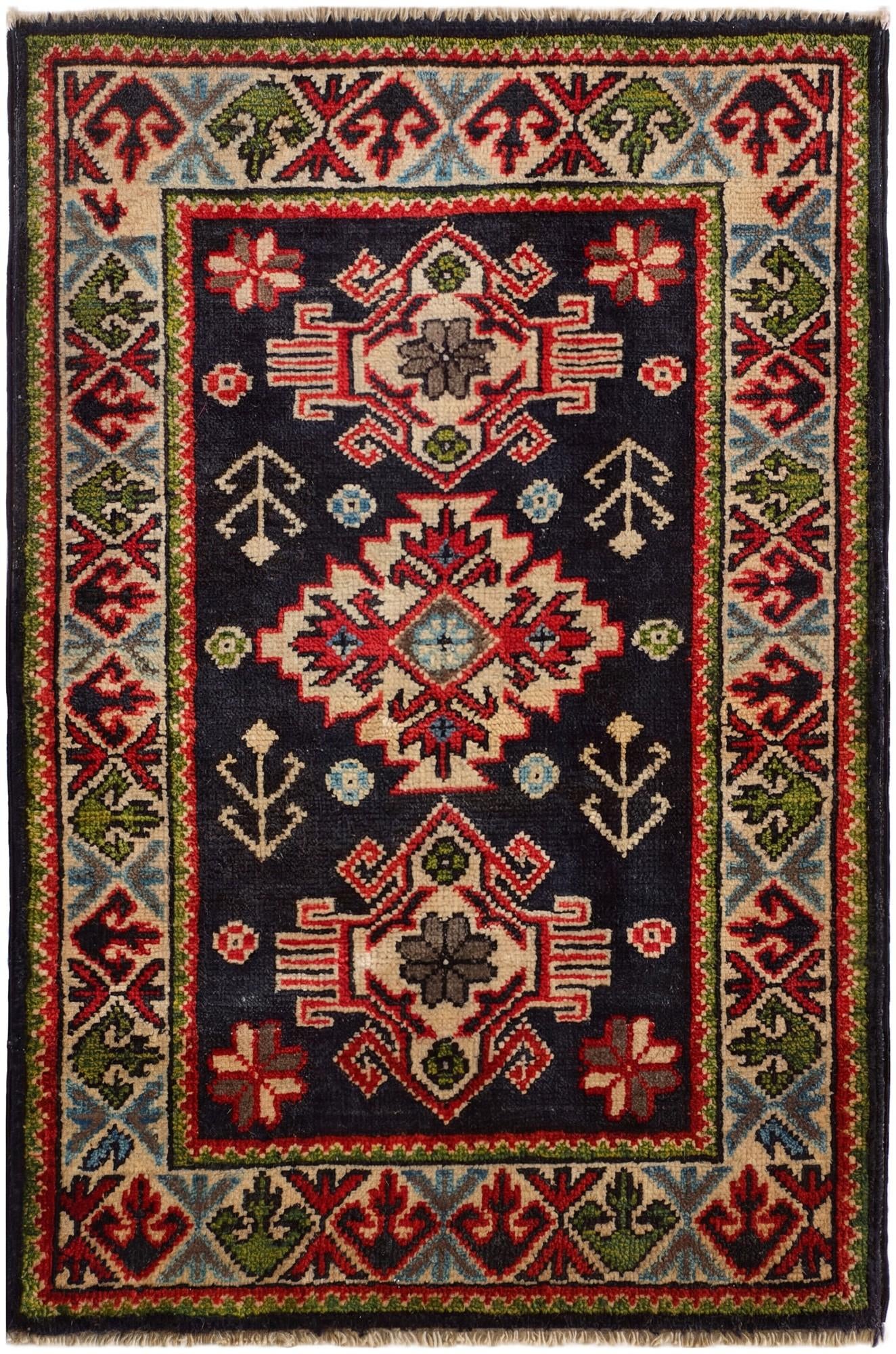2' 1 x 3' 1 Hand Knotted Kazak Rug