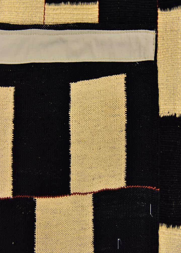 5' 3 x 6' 9 Hand Woven Kilim Modern Wool Rug