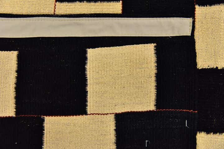5' 3 x 6' 9 Hand Woven Kilim Modern Wool Rug