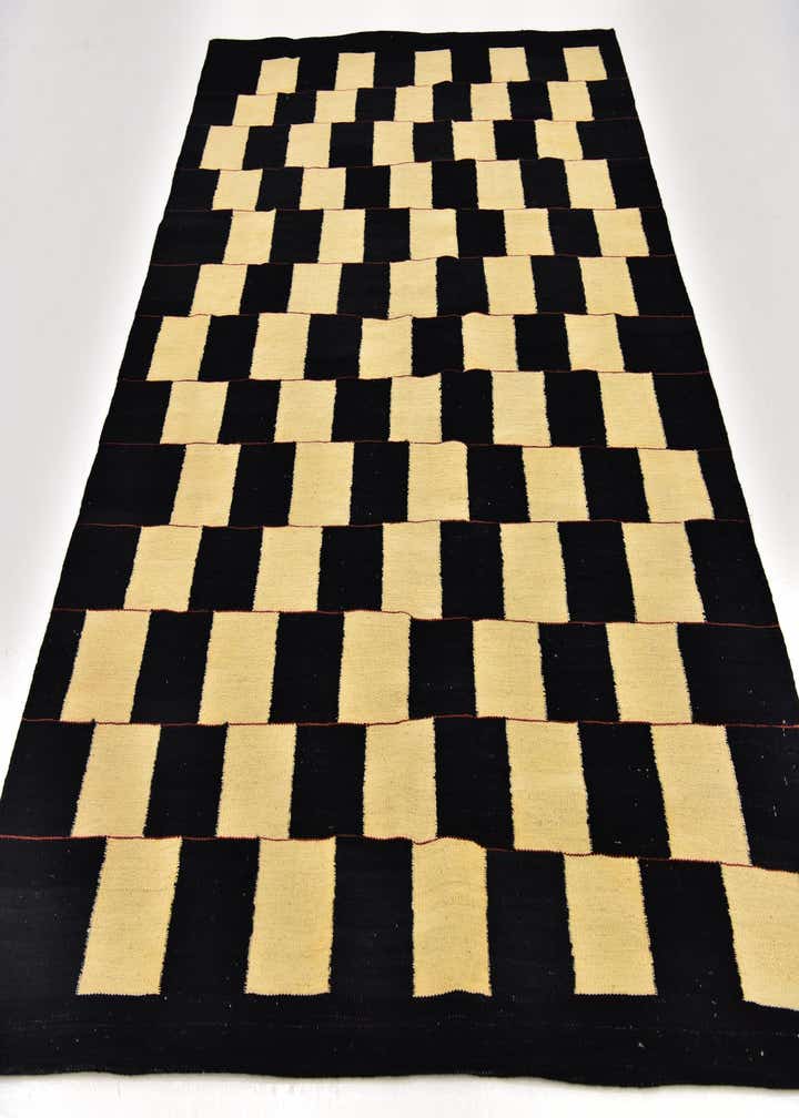 5' 3 x 6' 9 Hand Woven Kilim Modern Wool Rug