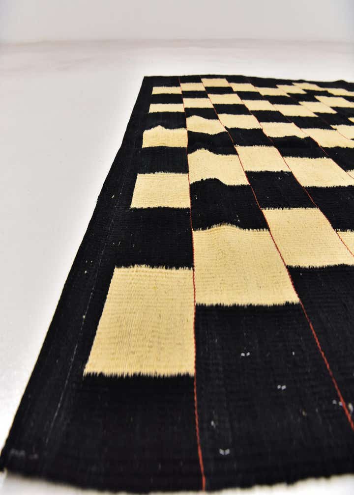 5' 3 x 6' 9 Hand Woven Kilim Modern Wool Rug