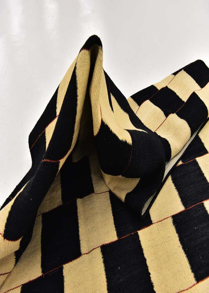 5' 2 x 6' 10 Hand Woven Kilim Modern Wool Rug