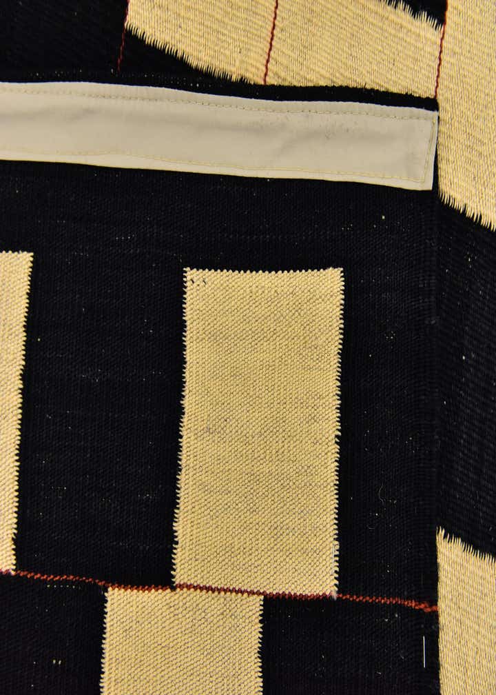 5' 2 x 6' 10 Hand Woven Kilim Modern Wool Rug