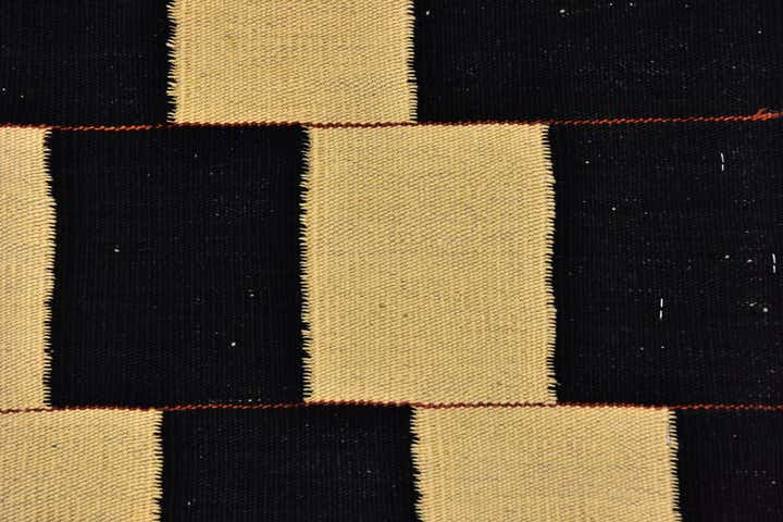 5' 2 x 6' 10 Hand Woven Kilim Modern Wool Rug