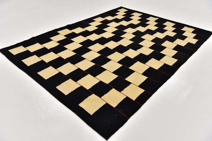 5' x 6' 10 Hand Woven Kilim Modern Wool Rug