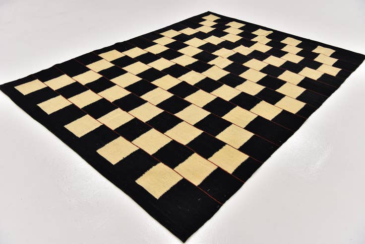 Detail image of 5' x 6' 10 Hand Woven Kilim Modern Wool Rug
