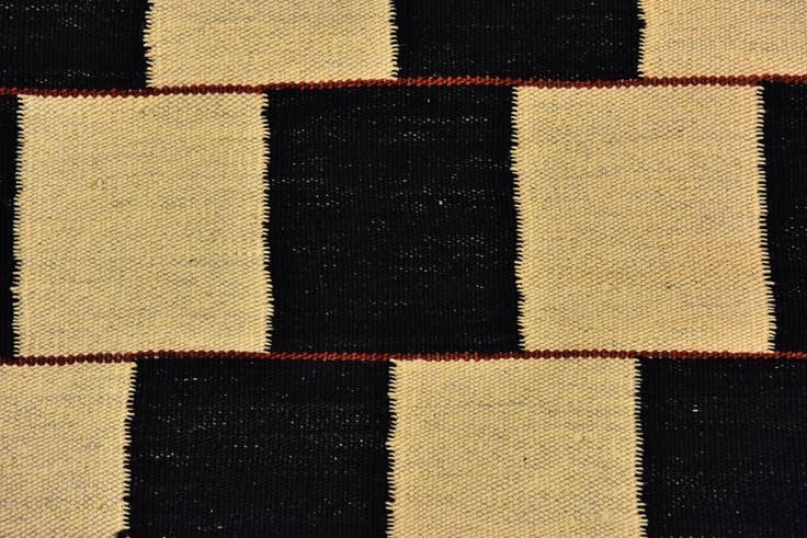 Detail image of 5' x 6' 10 Hand Woven Kilim Modern Wool Rug
