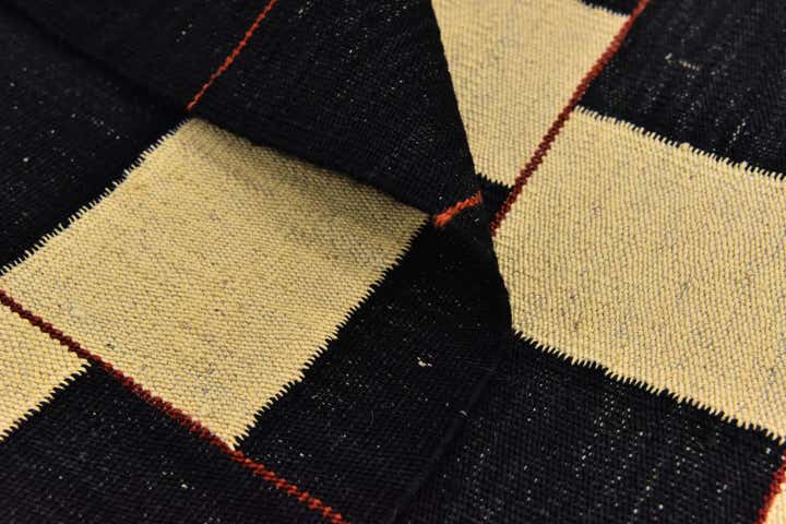 5' x 6' 10 Hand Woven Kilim Modern Wool Rug
