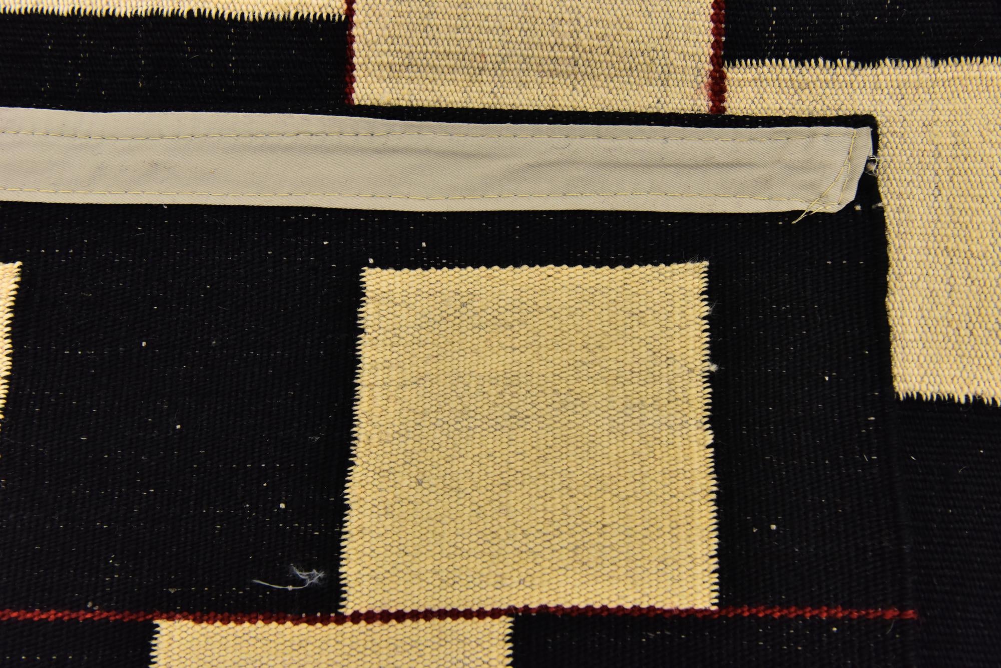 5' x 6' 9 Hand Woven Kilim Modern Wool Rug
