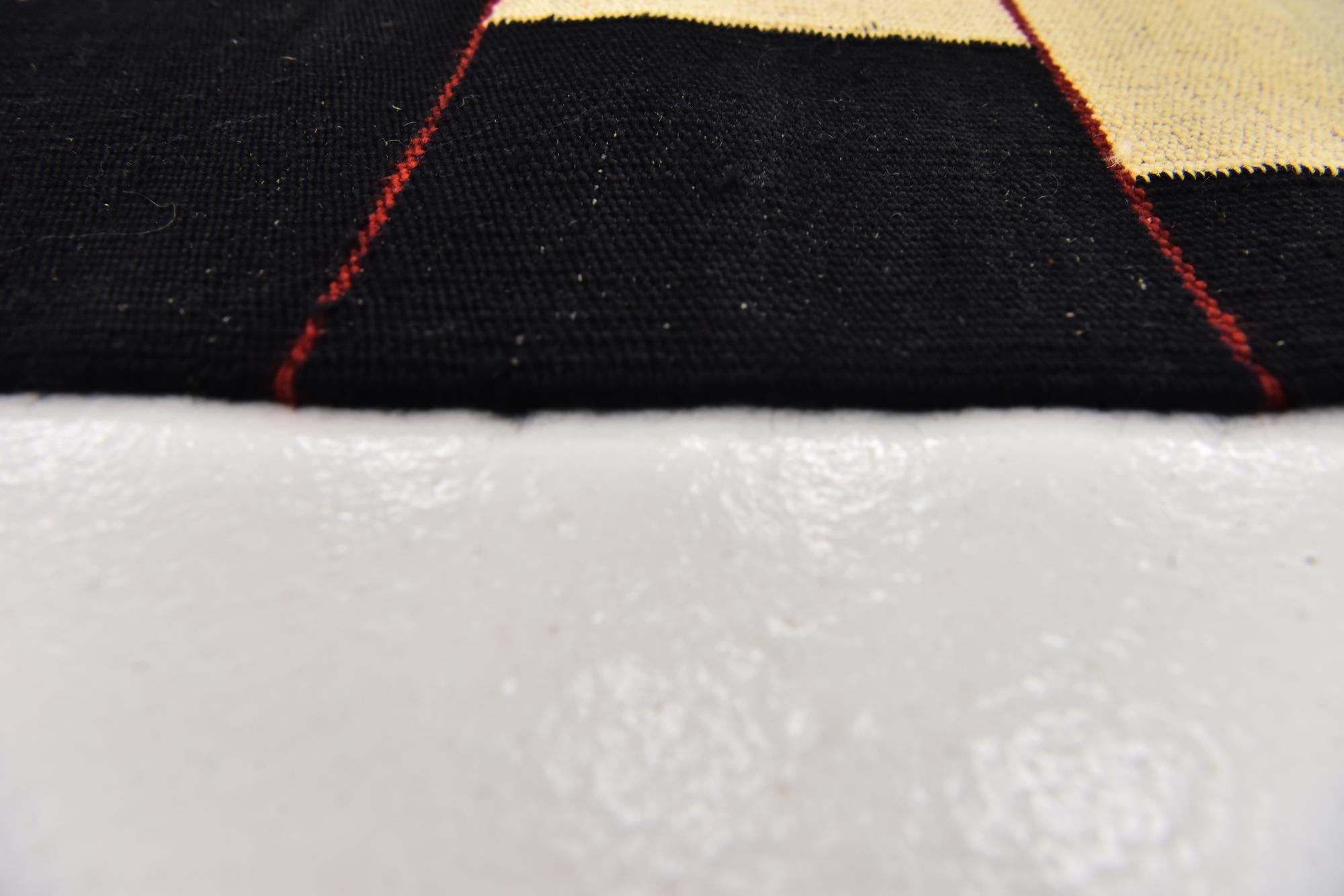 5' x 6' 9 Hand Woven Kilim Modern Wool Rug