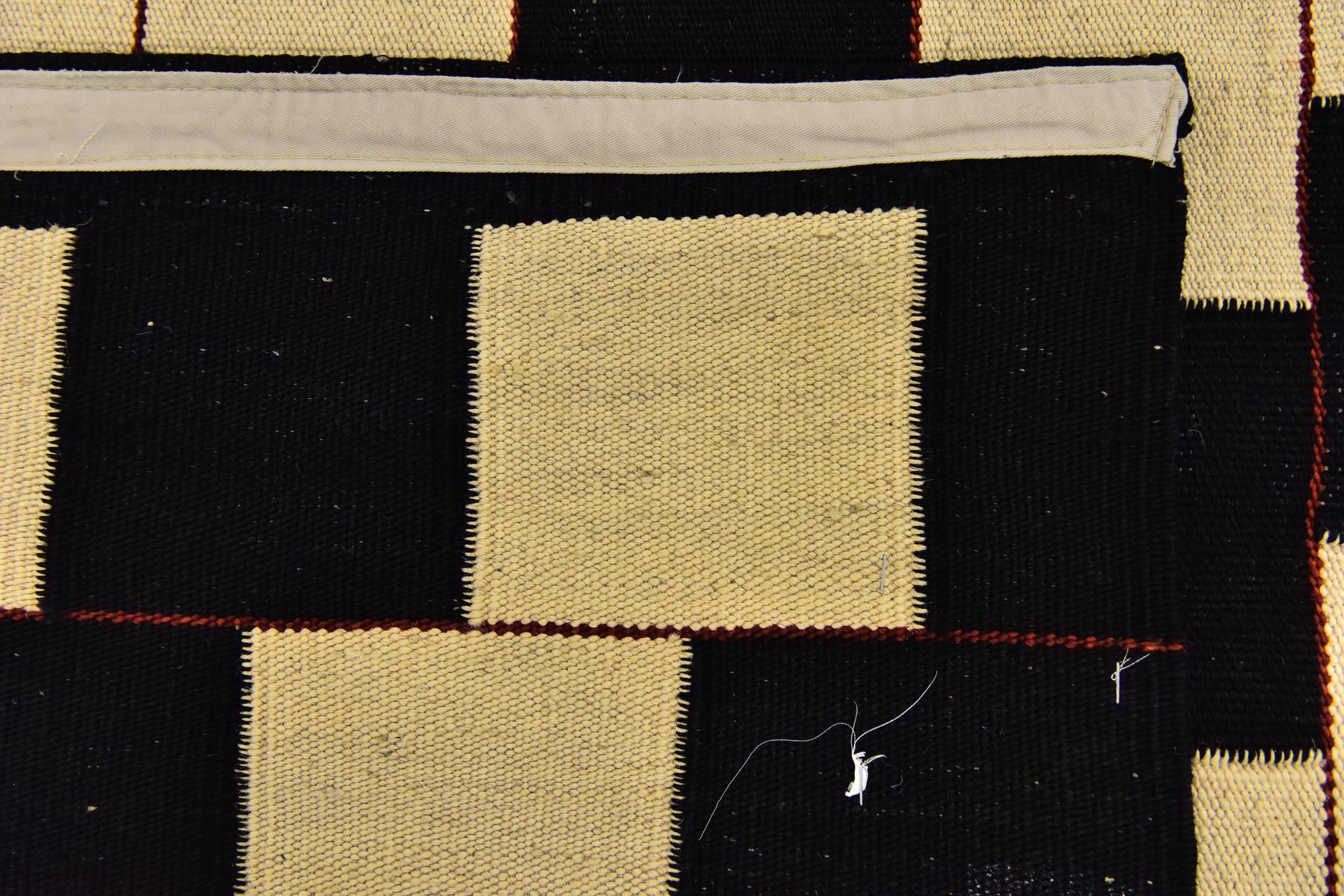 4' 3 x 6' Hand Woven Kilim Modern Wool Rug