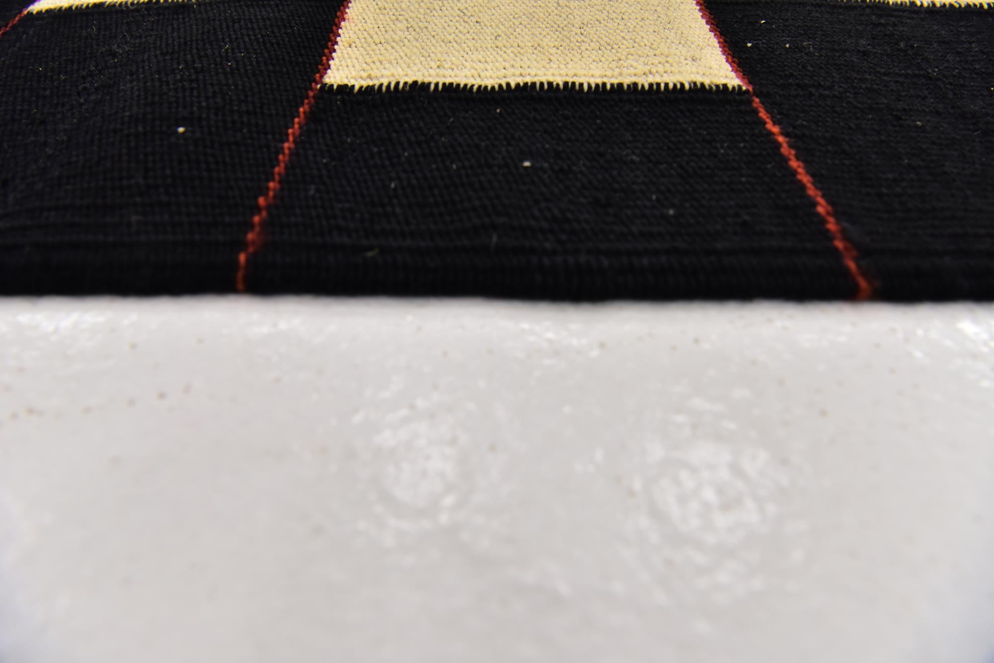 4' 3 x 6' Hand Woven Kilim Modern Wool Rug