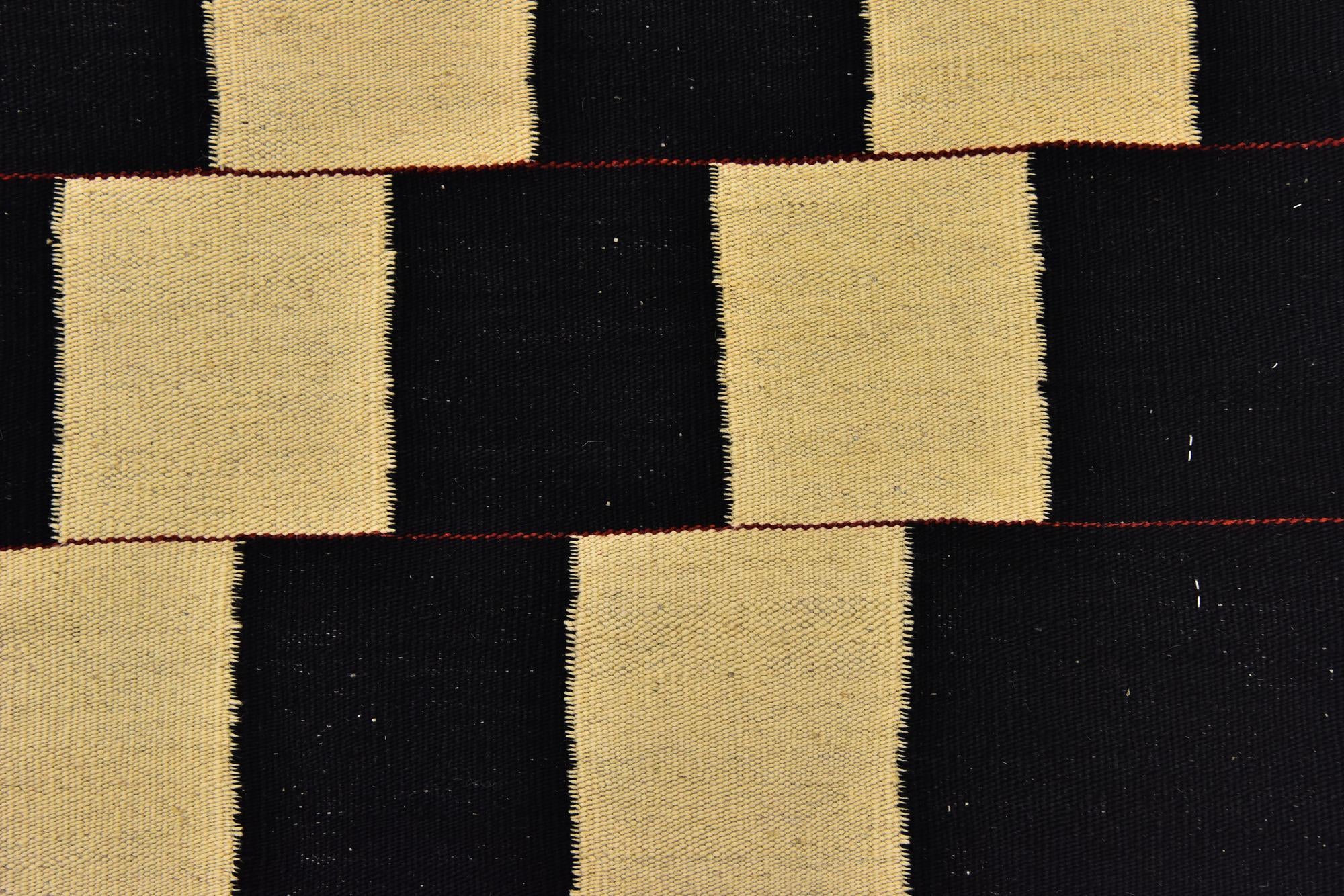 5' x 6' 9 Hand Woven Kilim Modern Wool Rug
