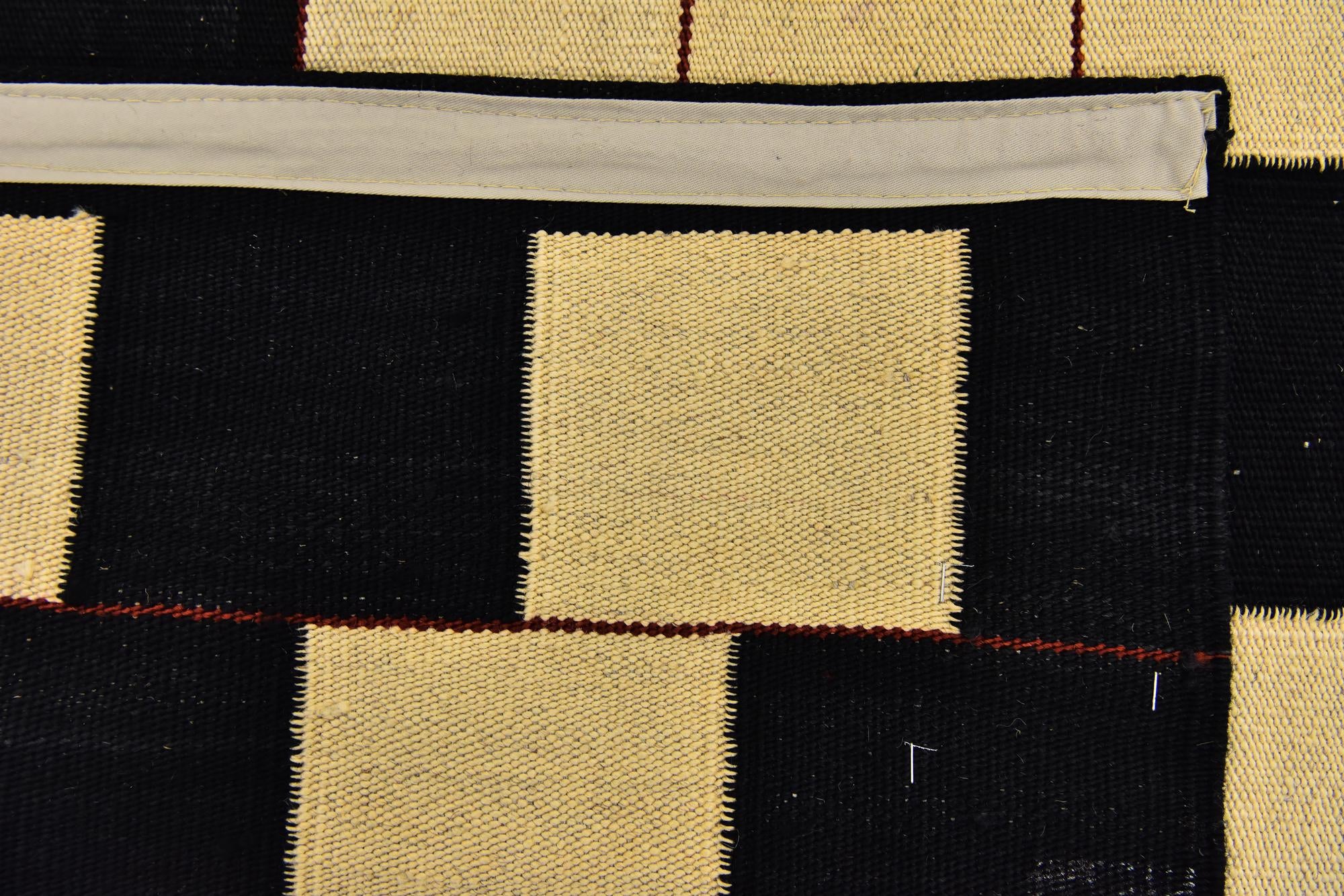 4' 3 x 6' Hand Woven Kilim Modern Wool Rug