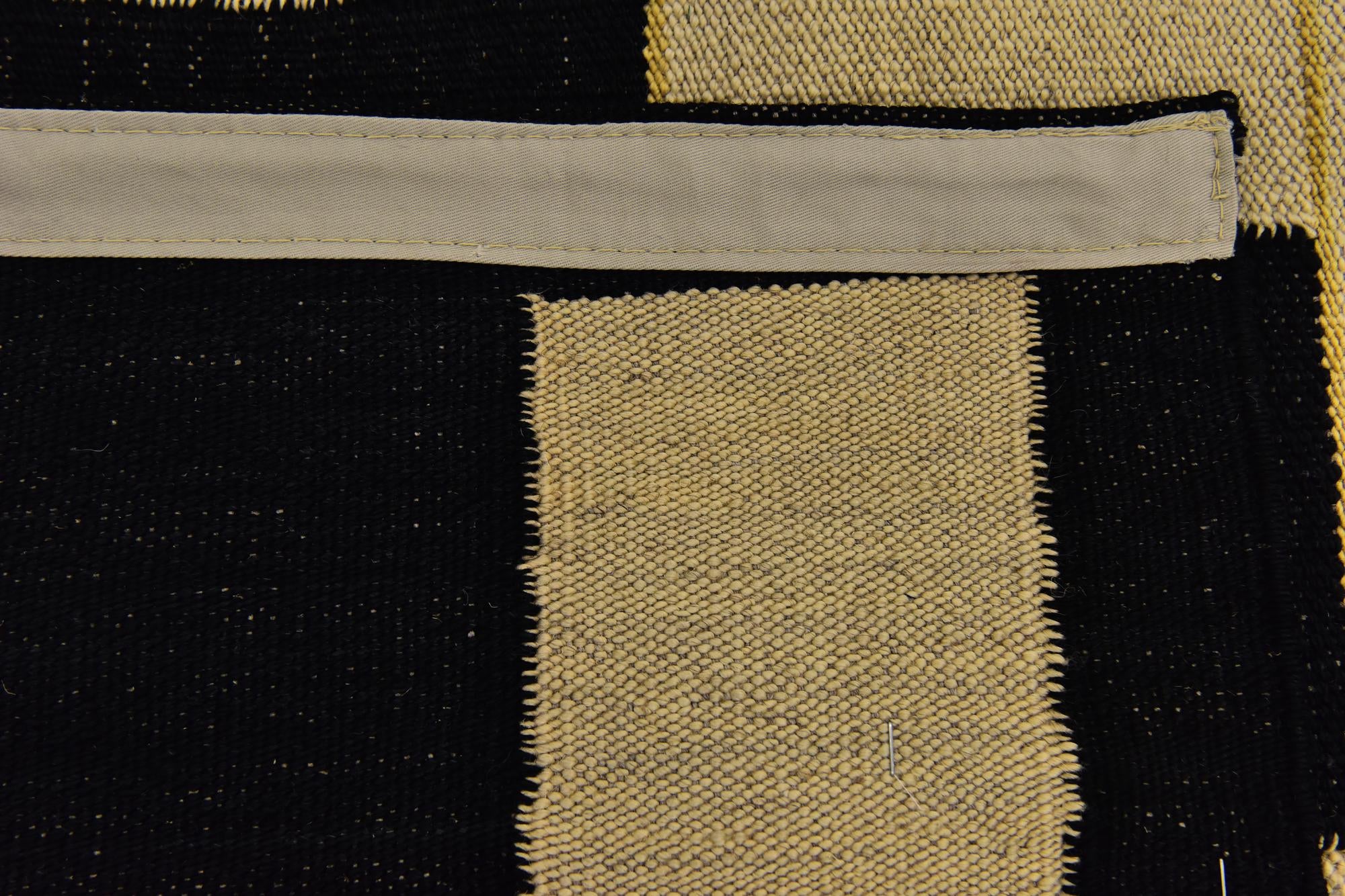 6' 2 x 7' 9 Hand Woven Kilim Modern Wool Rug