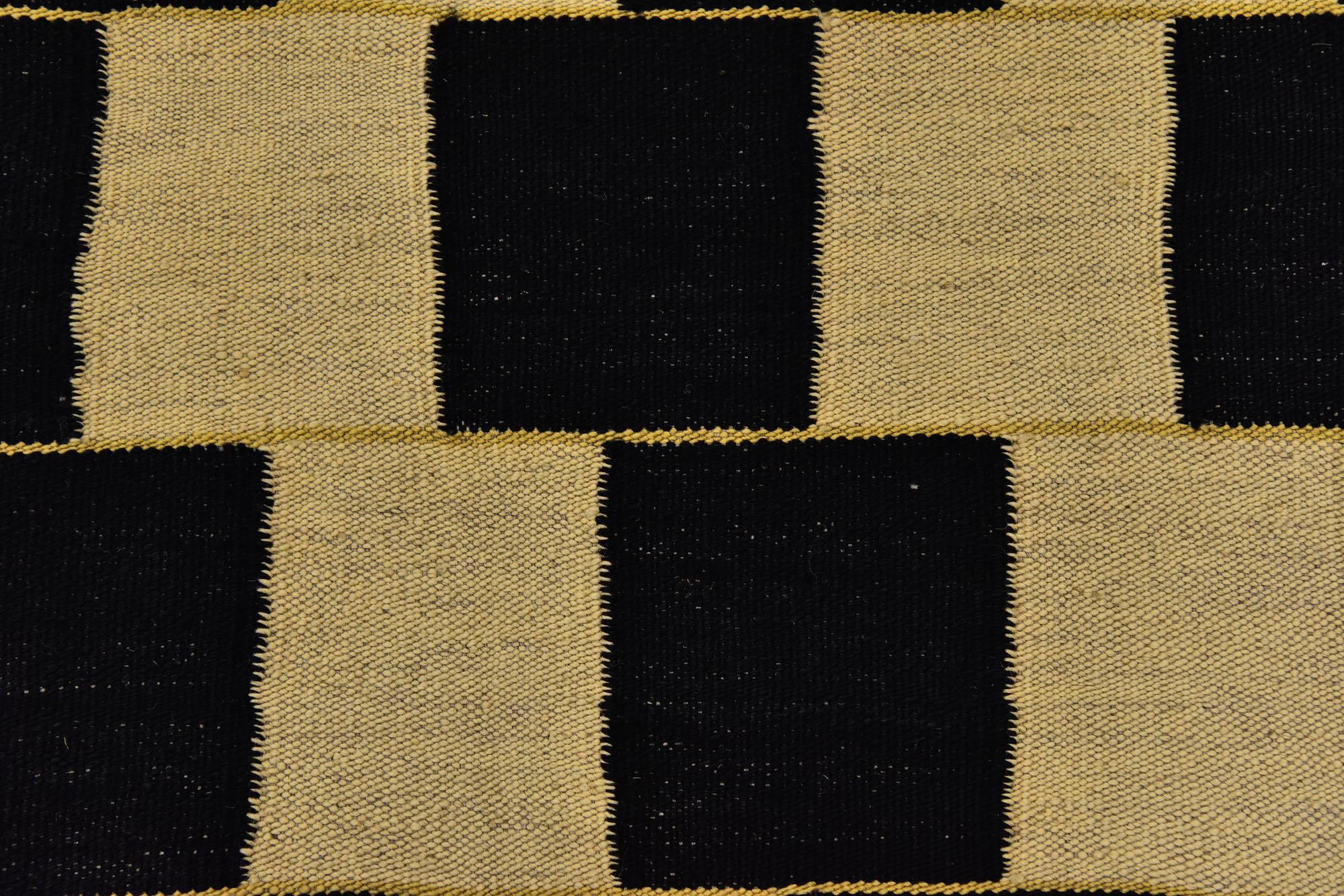 6' 2 x 7' 9 Hand Woven Kilim Modern Wool Rug