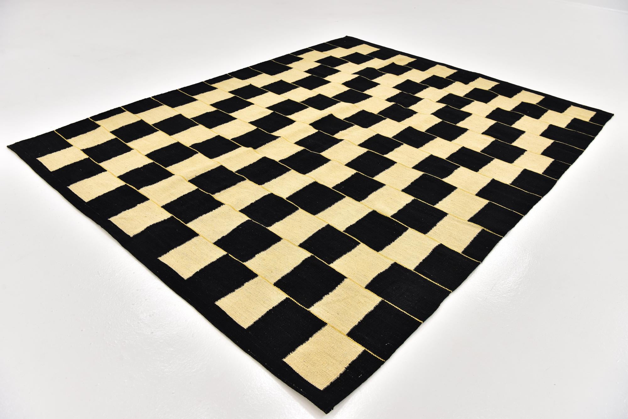 6' x 7' 8 Hand Woven Kilim Modern Wool Rug