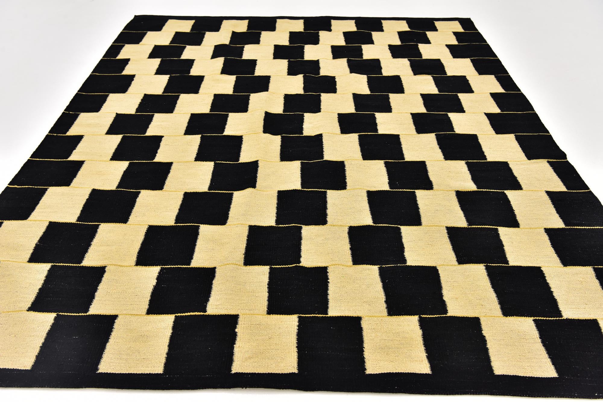 6' x 7' 8 Hand Woven Kilim Modern Wool Rug