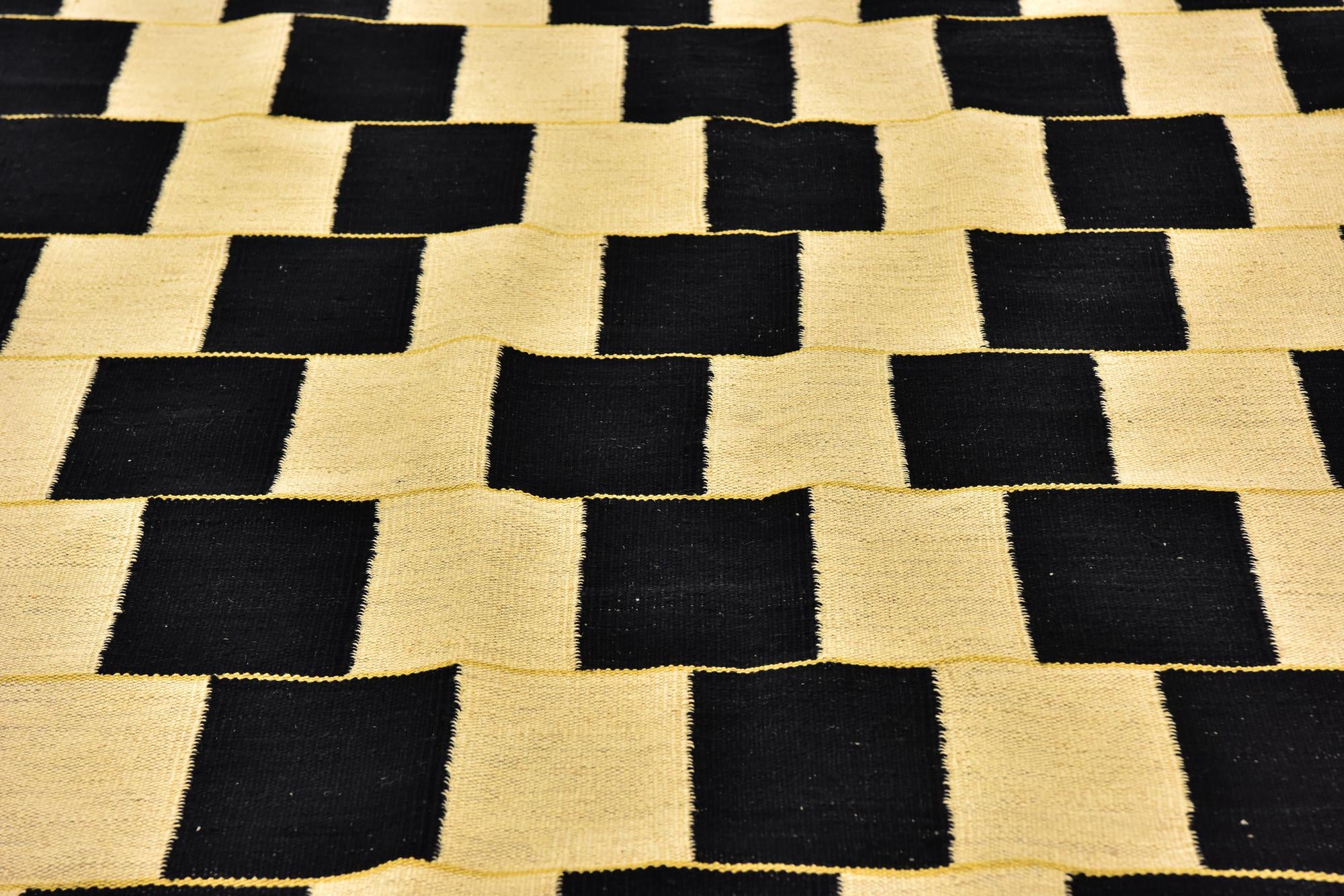 6' x 7' 8 Hand Woven Kilim Modern Wool Rug