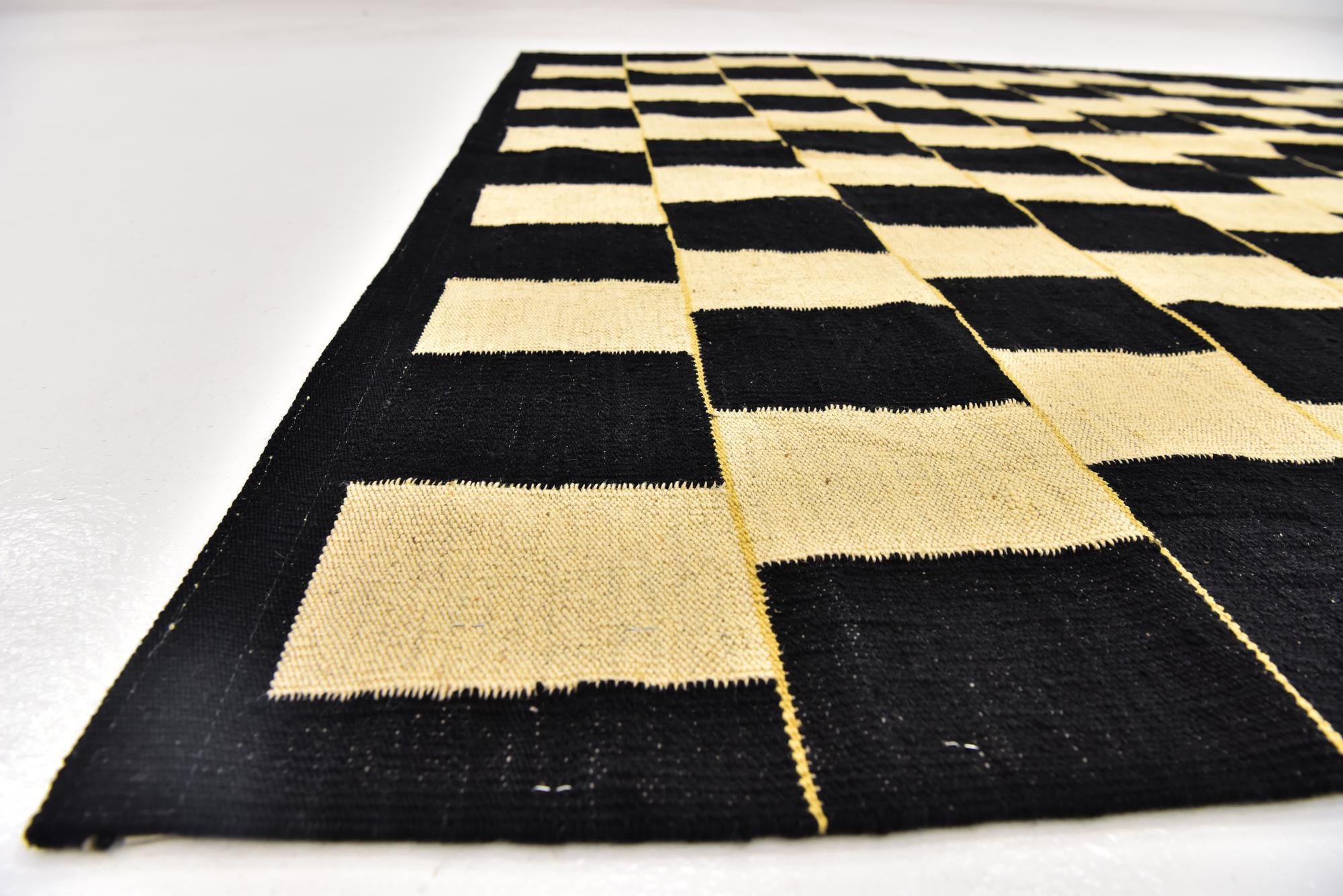 6' x 7' 8 Hand Woven Kilim Modern Wool Rug