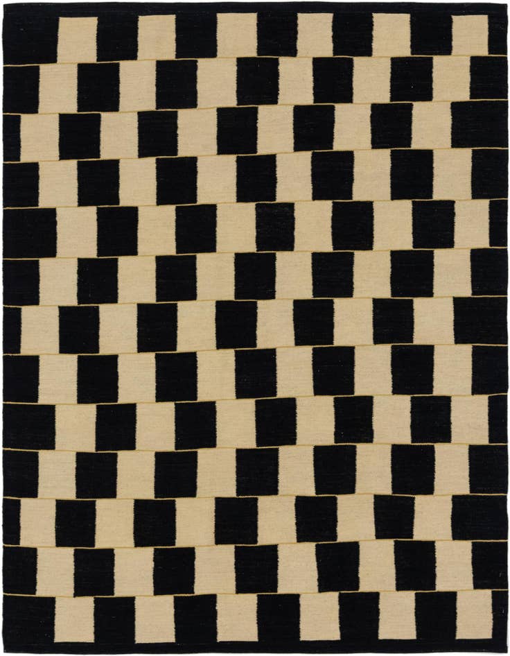 Detail image of 6' x 7' 8 Hand Woven Kilim Modern Wool Rug