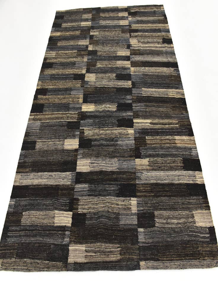 Detail image of 6' 3 x 7' 6  Hand Woven Kilim Modern Wool Rug