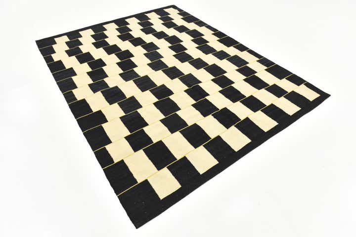 6' x 7' 9 Hand Woven Kilim Modern Wool Rug