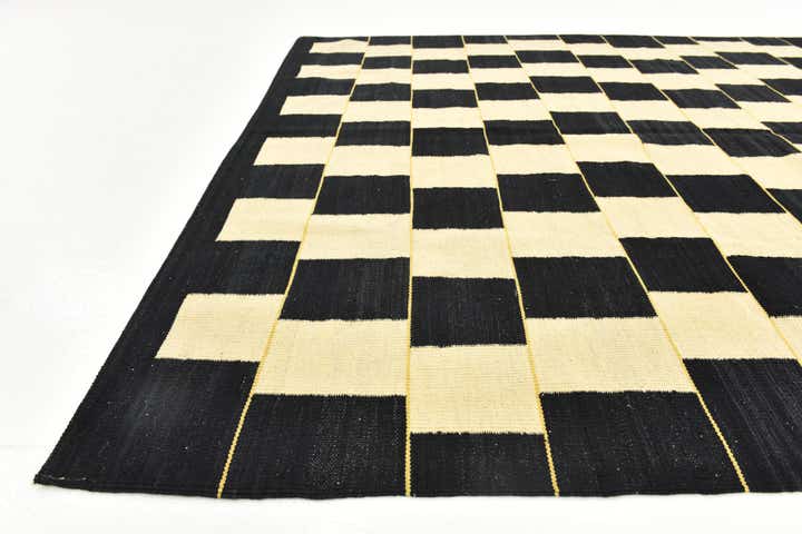 6' x 7' 9 Hand Woven Kilim Modern Wool Rug
