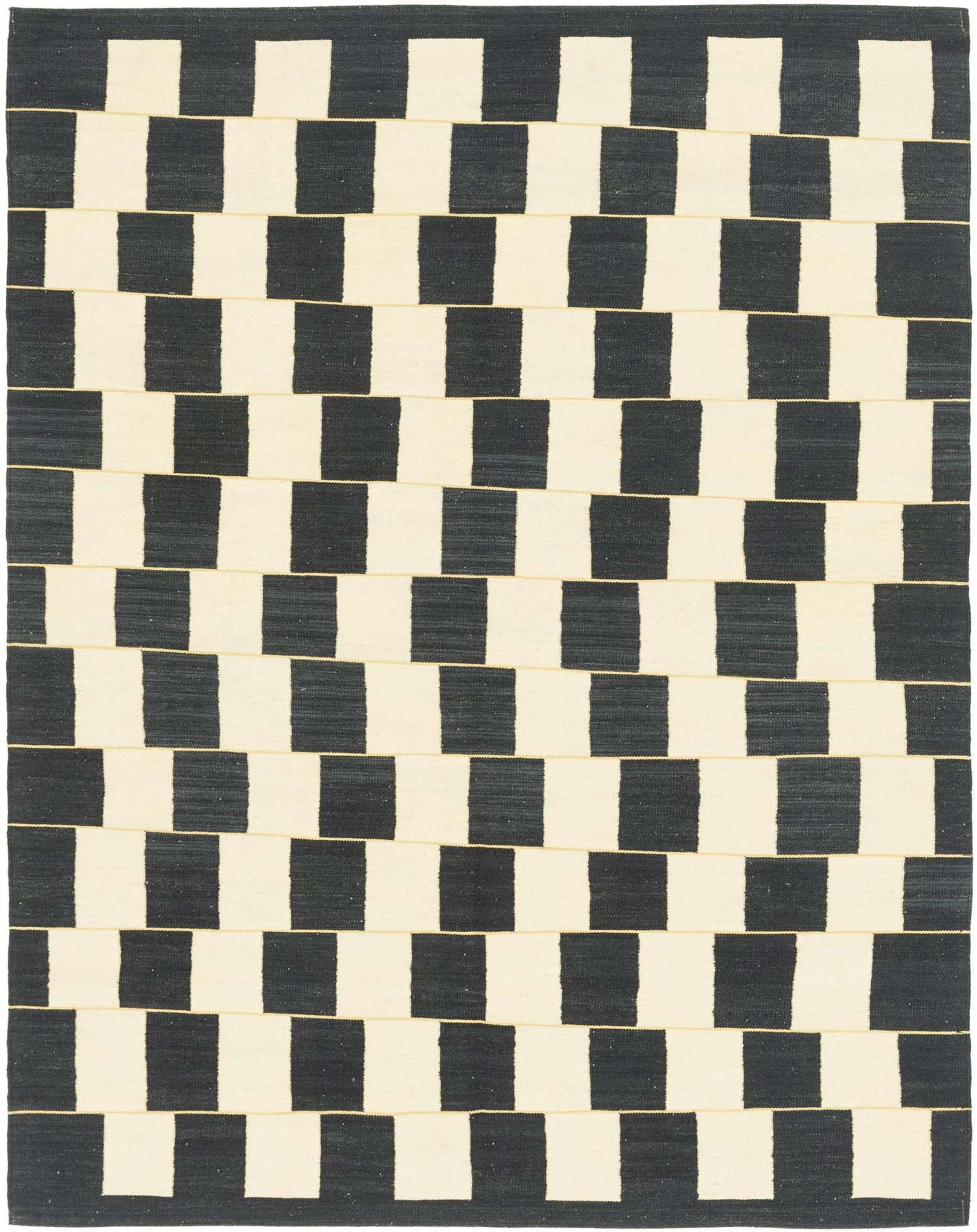 6' x 7' 9 Hand Woven Kilim Modern Wool Rug