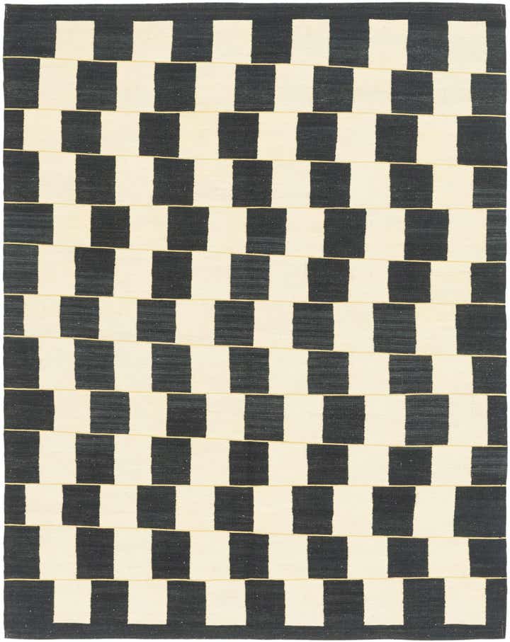 6' x 7' 9 Hand Woven Kilim Modern Wool Rug