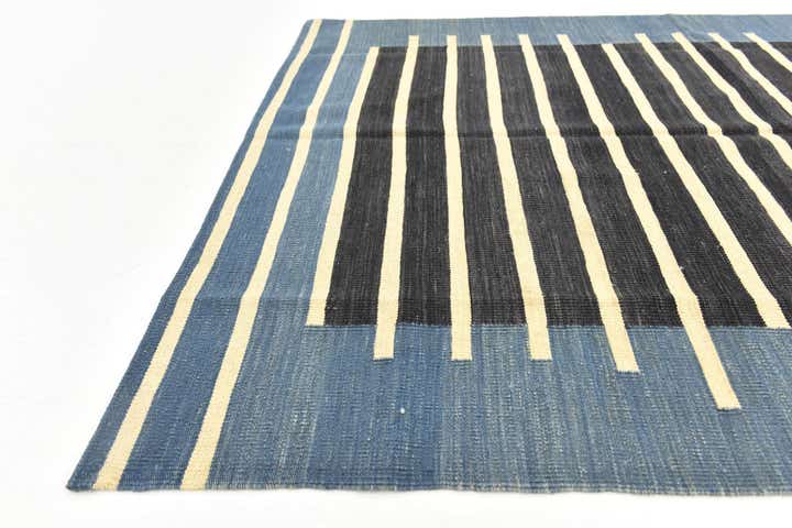 5' x 6' 6 Hand Woven Kilim Modern Wool Rug