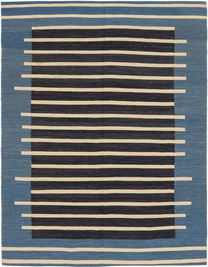 5' x 6' 6 Hand Woven Kilim Modern Wool Rug
