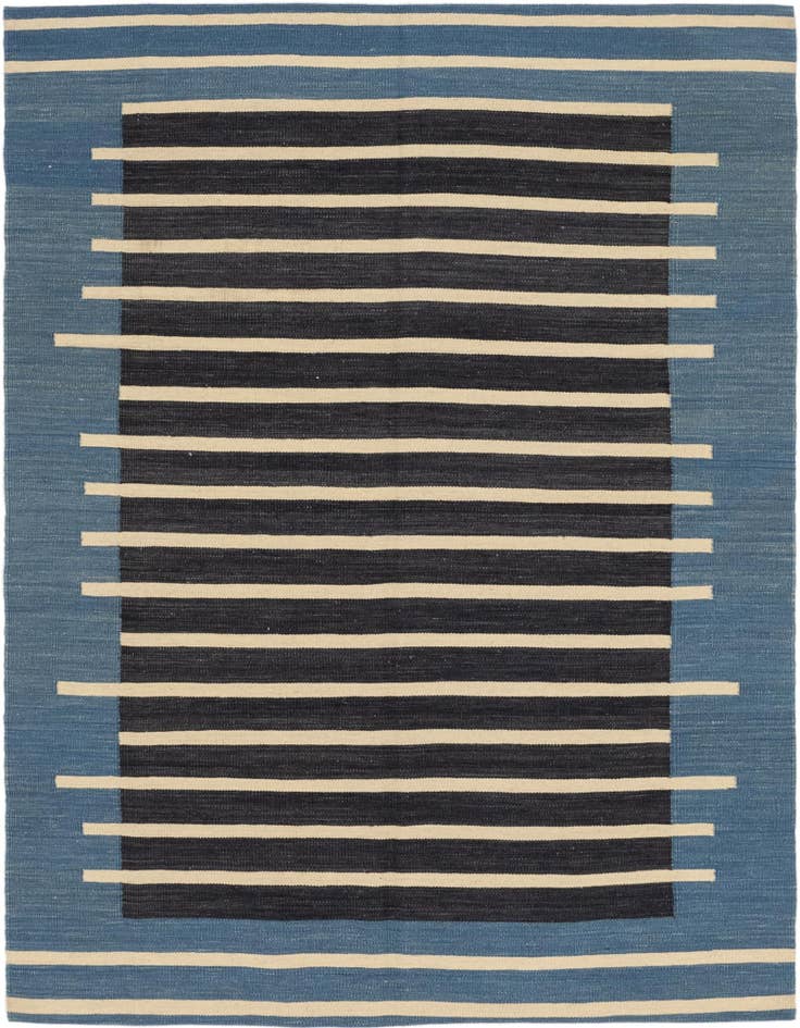 Detail image of 5' x 6' 6 Hand Woven Kilim Modern Wool Rug