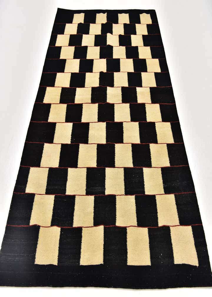 4' 4 x 6' Hand Woven Kilim Modern Wool Rug