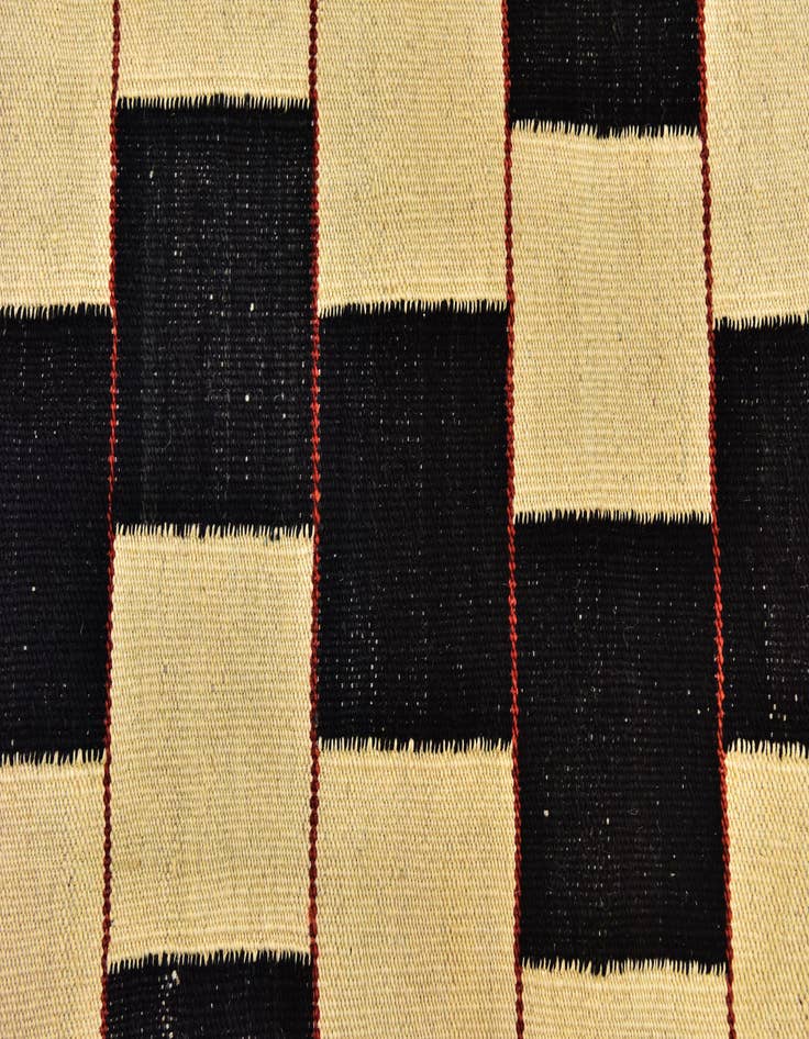 Detail image of 4' 4 x 6' Hand Woven Kilim Modern Wool Rug