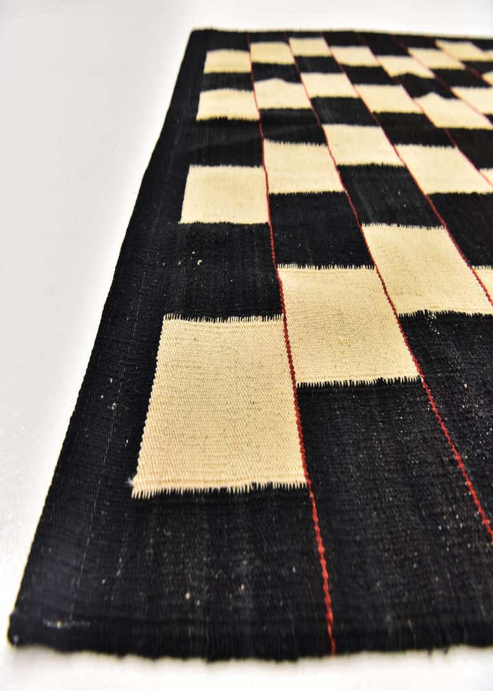4' 4 x 6' Hand Woven Kilim Modern Wool Rug