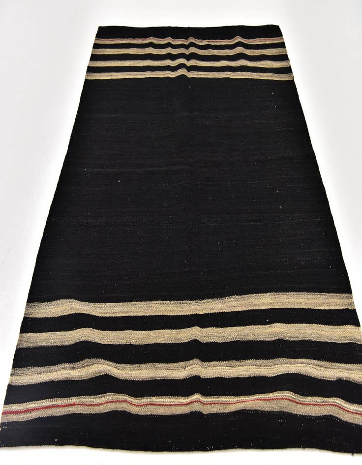 Detail image of 4' 4 x 5' 9  Hand Woven Kilim Modern Wool Rug