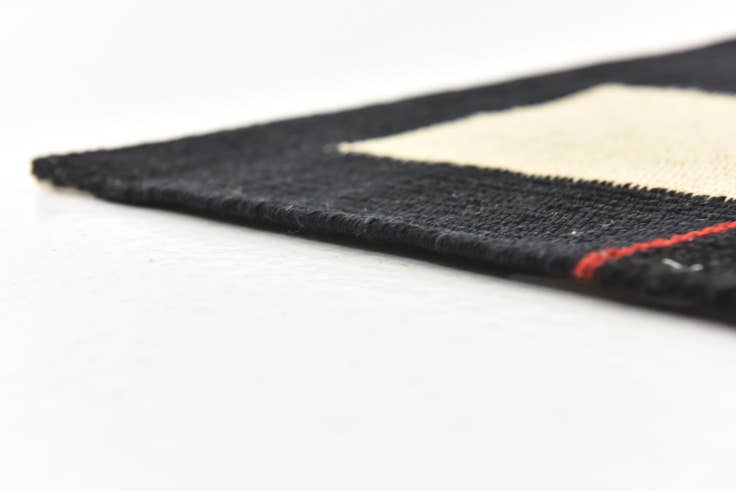 Detail image of 4' 4 x 6' Hand Woven Kilim Modern Wool Rug