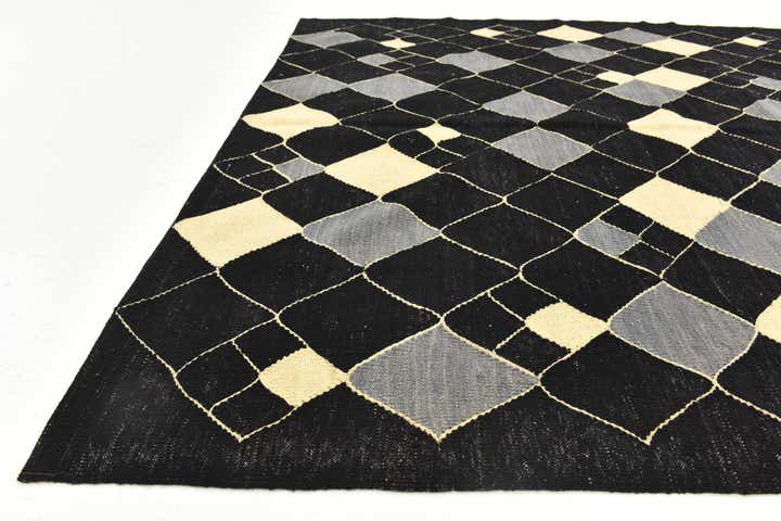 5' 4 x 6' 4 Hand Woven Kilim Modern Wool Rug