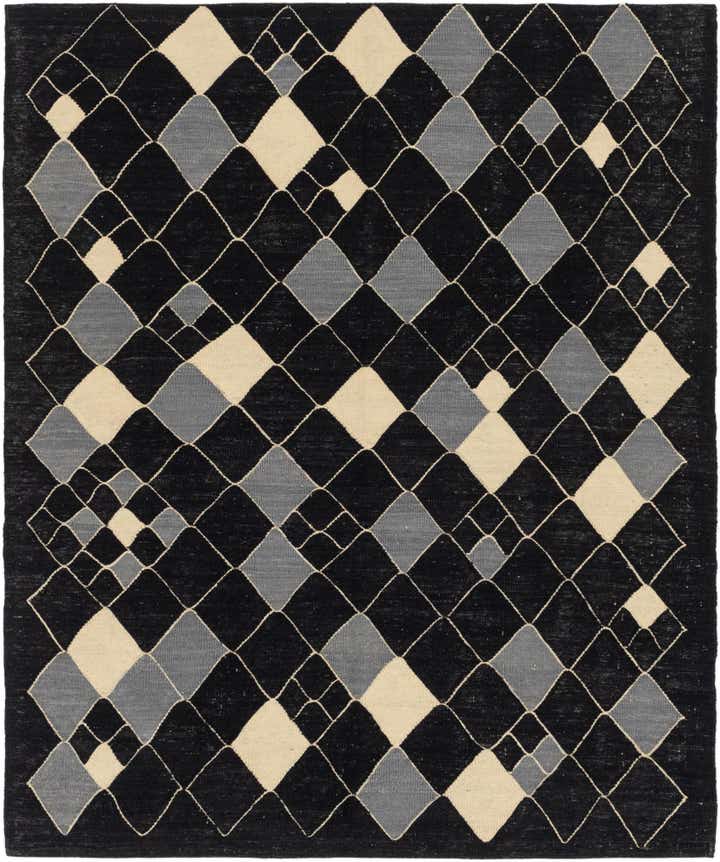 5' 4 x 6' 4 Hand Woven Kilim Modern Wool Rug