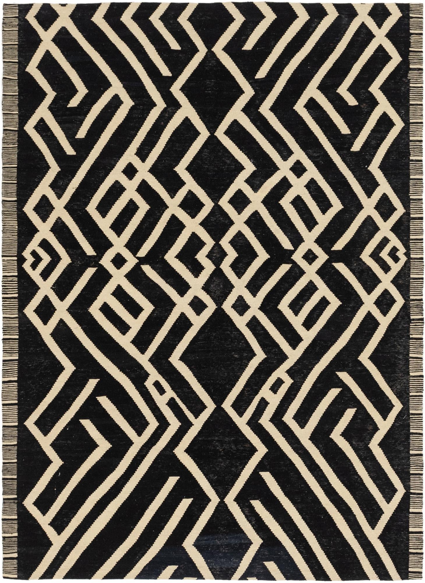 5' 8 x 7' 8 Hand Woven Kilim Modern Wool Rug