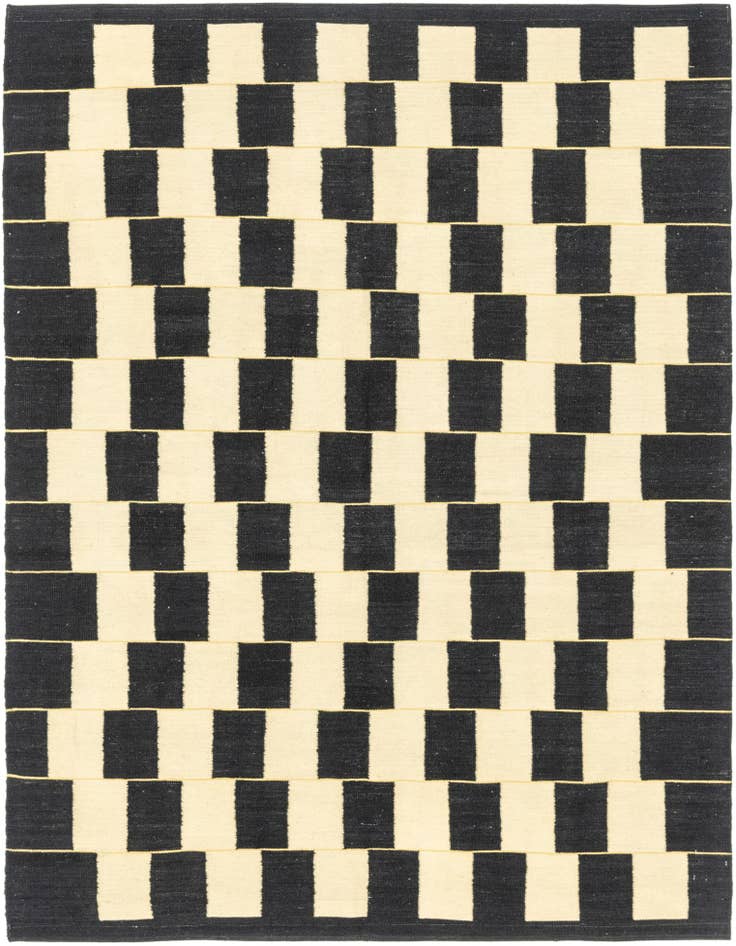 Detail image of 6' x 7' 9 Hand Woven Kilim Modern Wool Rug